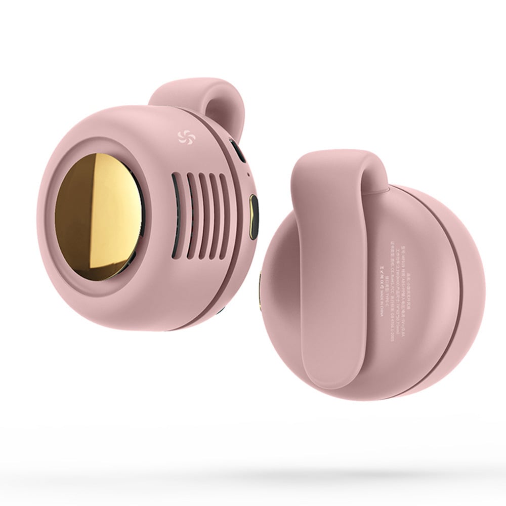 ⭐Mini Bladeless Fan✨. Portable, rechargeable, and silent. Features 3 adjustable speeds, a rotating body, and versatile use as a handheld, waist-mounted, or phone cooling fan. Ideal for outdoor travel,Perfect Gift (Copy)