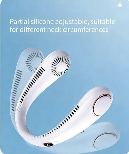 ⭐Portable Neck Fan, Bladeless Wearable Personal Fan, Hands-Free Cooling for Outdoor & Office (Copy)