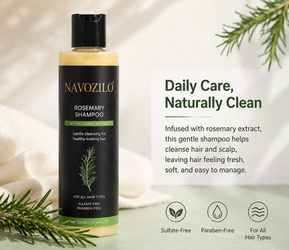 🏆🦦LAST DAY 50% OFF🏆Rosemary Extract Keratin Shampoo for Daily Hair Care