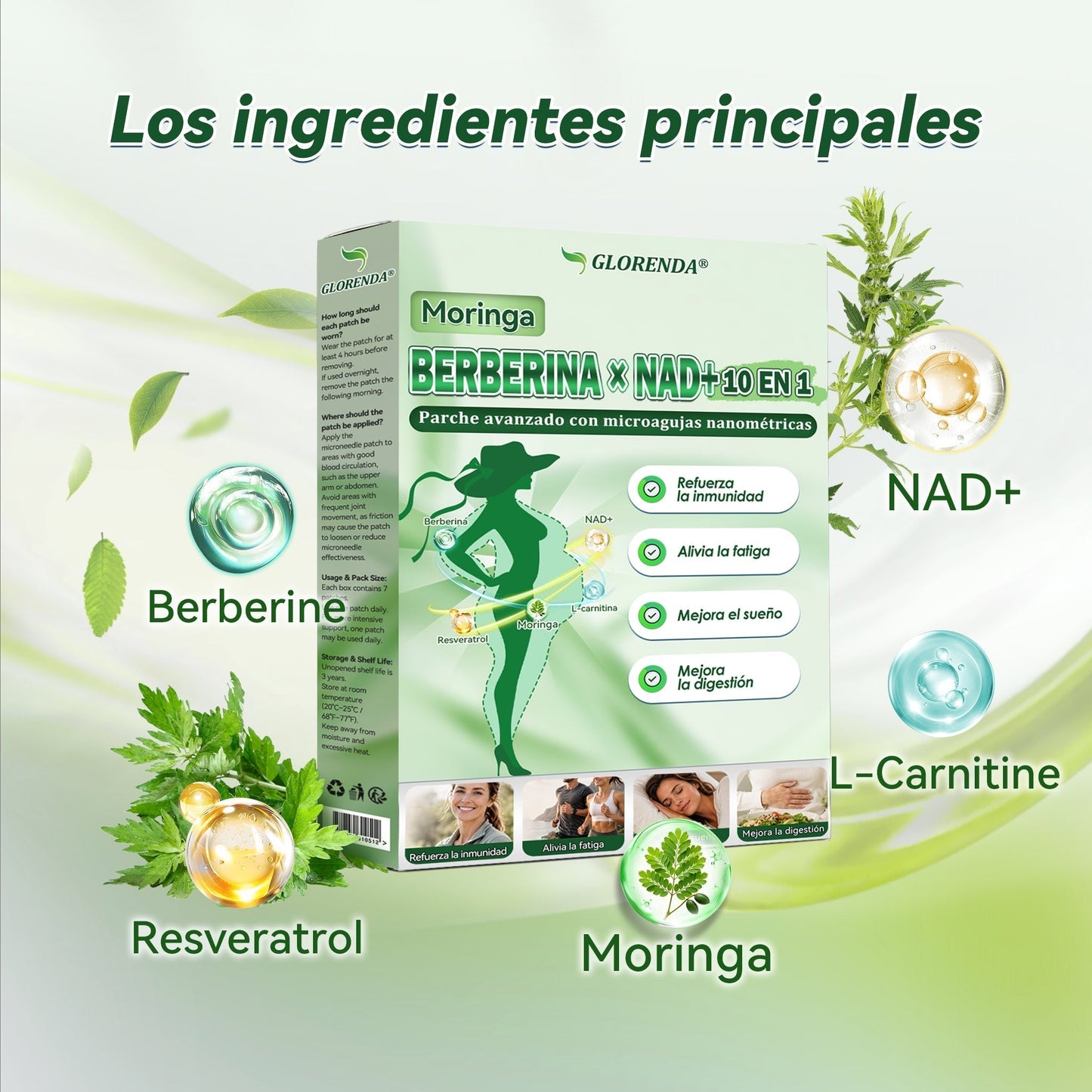 ⭐GLORENDA®🏡NAD+ Advanced 10-in-1 Nanomicroneedle Patch