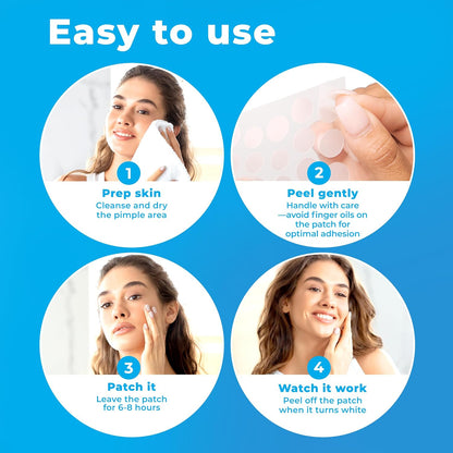 ✨Pimple Patches for Face , Hydrocolloid Acne Patches with Tea Tree Oil, Pimple Patch Pimple Stickers