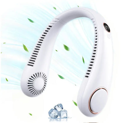 ⭐Portable Neck Fan, Bladeless Wearable Personal Fan, Hands-Free Cooling for Outdoor & Office (Copy)
